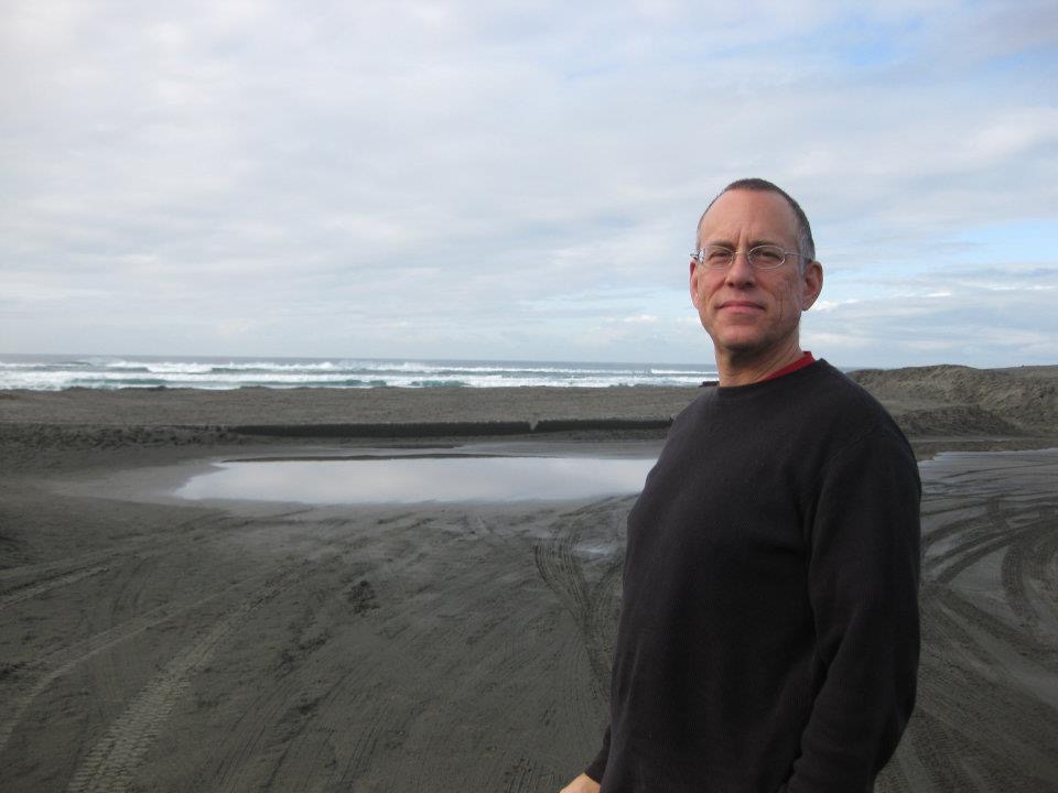 Chuck with the puget sound in the background